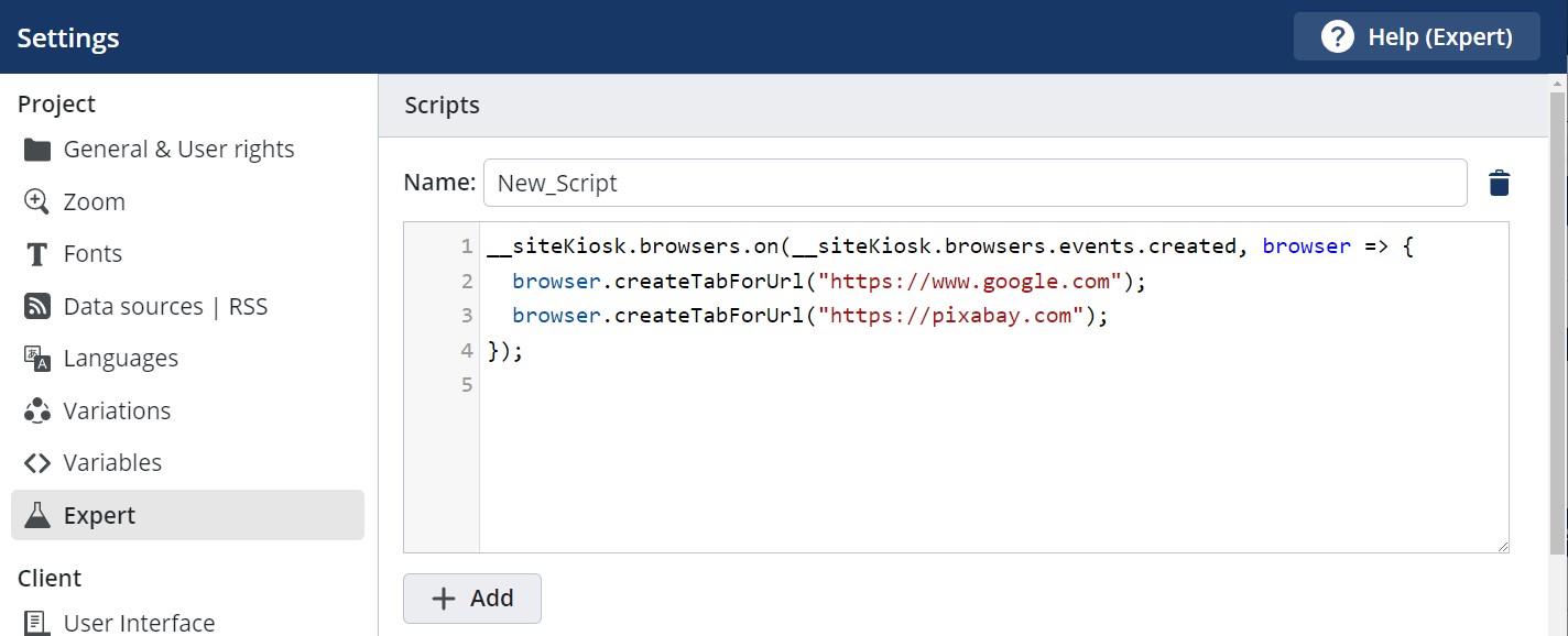 Configure local client machine